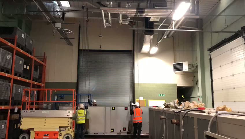 Air Handling Unit movement works at Rotherham
