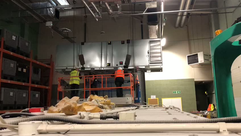 Controlled Air Handling Unit movement at Rotherham