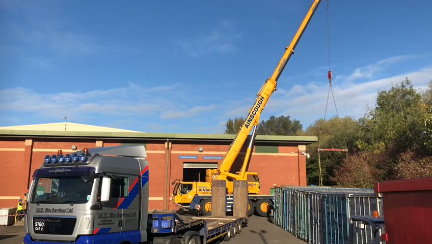 Controlled positioning of an Air Handling Unit at Rotherham
