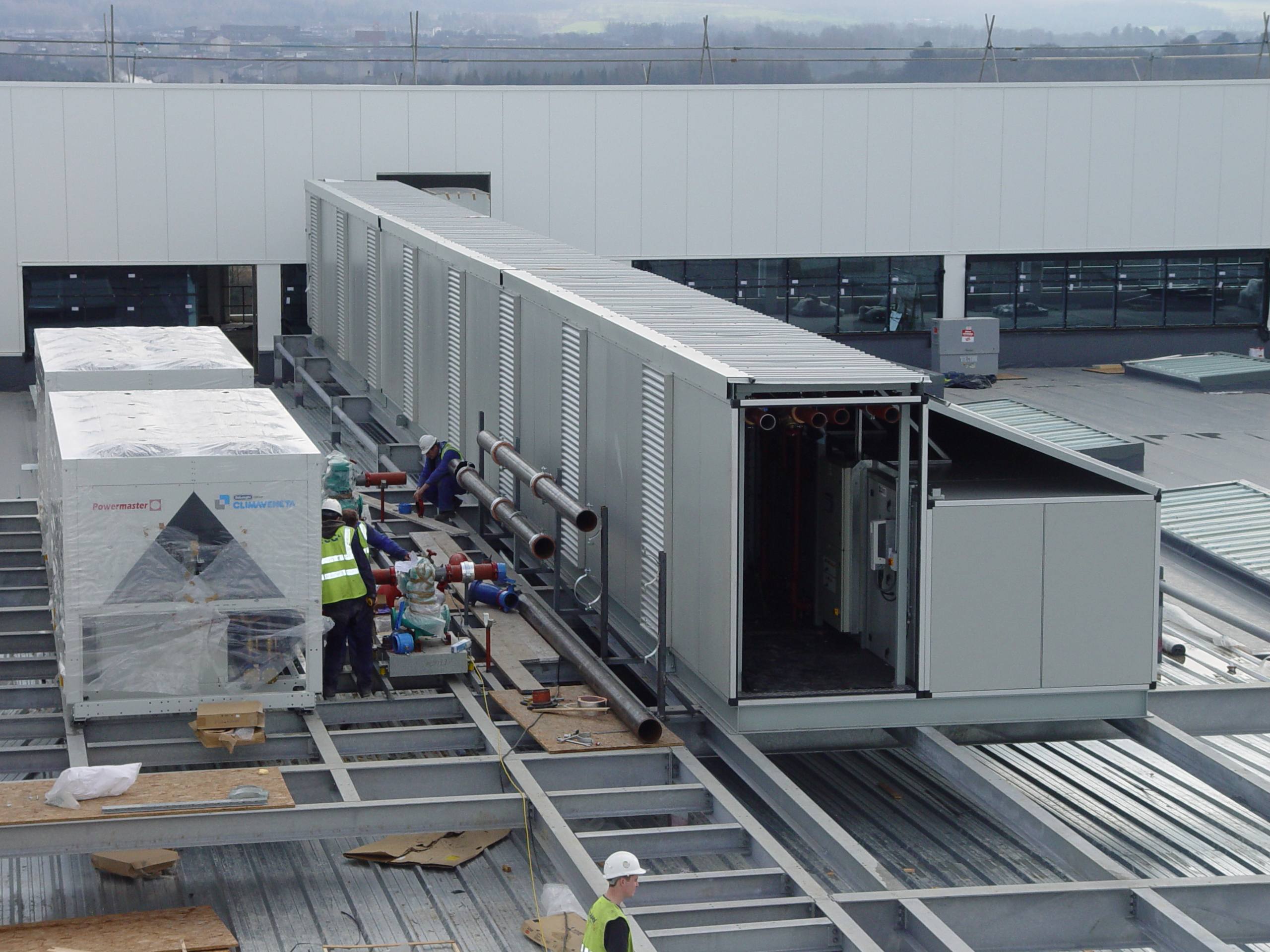 Rooftop Air Handling Unit plantroom installation at OKI — photograph 6
