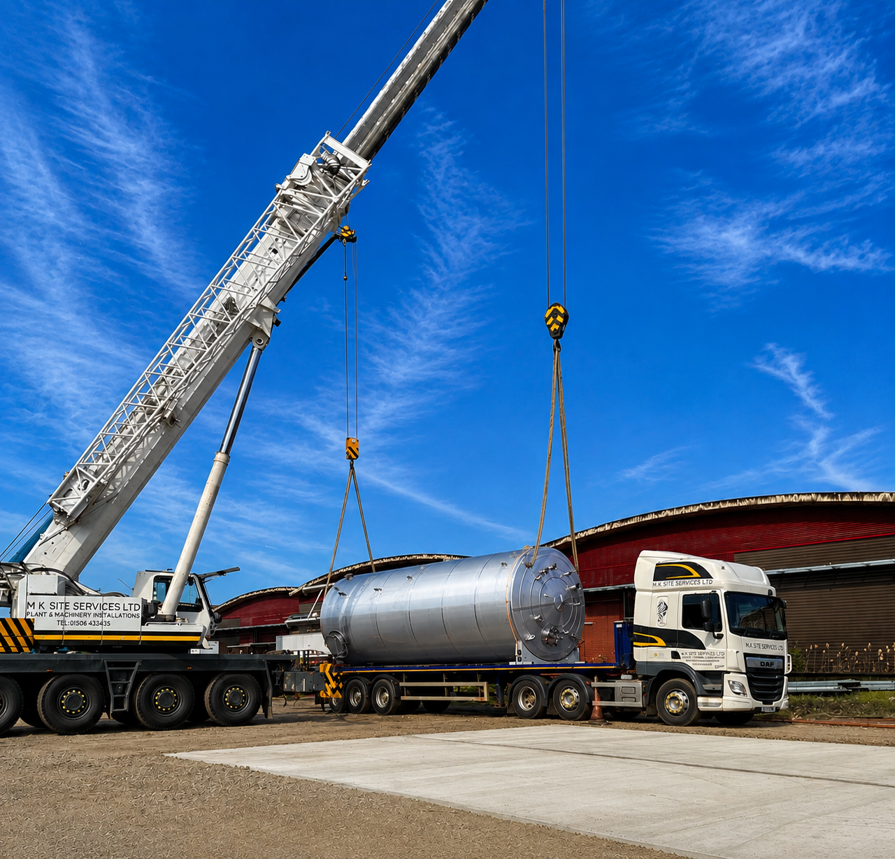 Crane Hire — MK Site Services project photograph